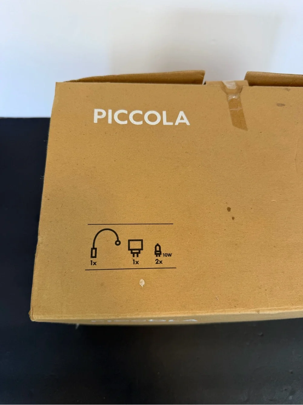 IKEA PICCOLA Wall Mount Picture Light Brass Arc Lamp NIB Tested Working